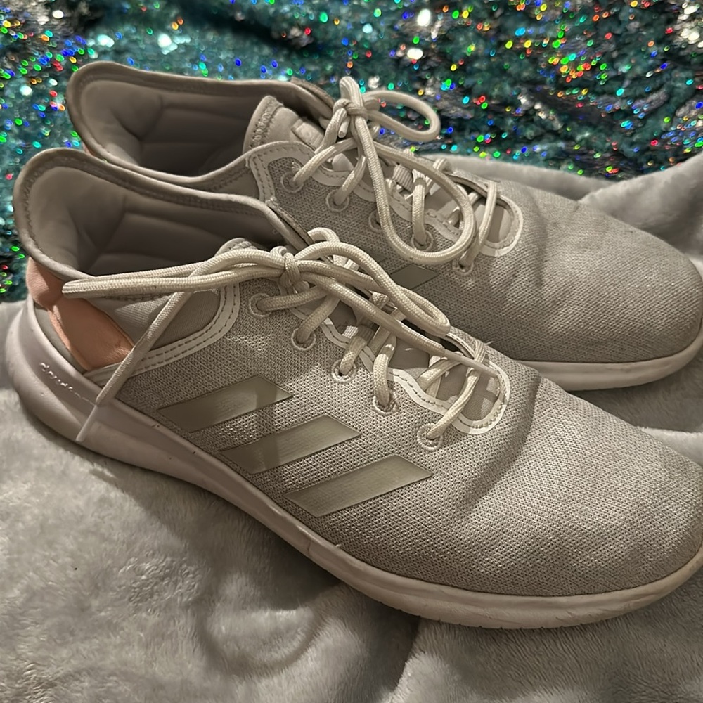 Adidas Cloudfoam Size 9 Sneakers Grey - image 4